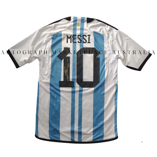 Lionel Messi Signed Argentina 2022 World Cup Jersey - Qatar Edition