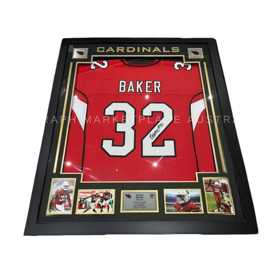Framed Budda Baker signed Arizona Cardinals NFL jersey