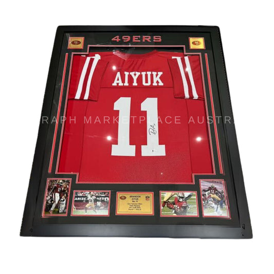 Brandon Aiyuk signed San Francisco 49ers NFL jersey
