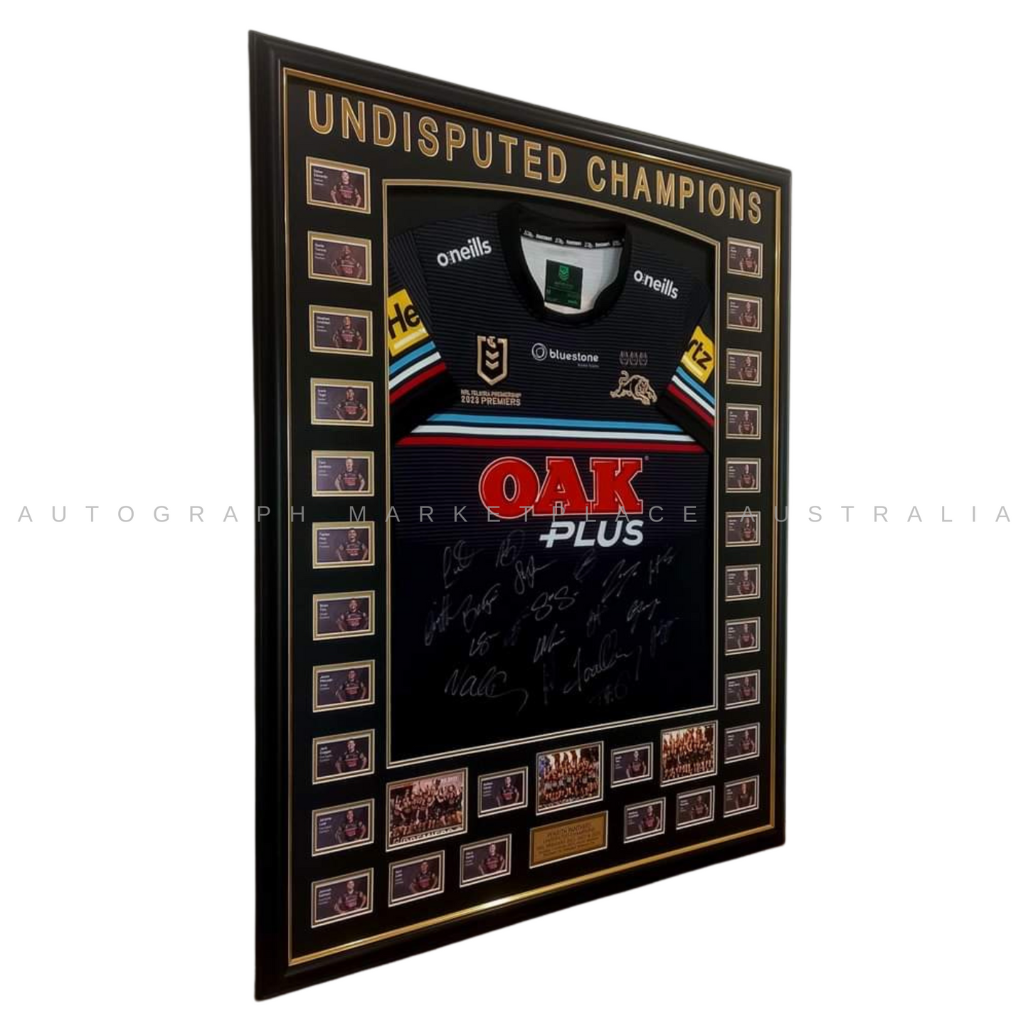 Penrith Panthers NRL Rugby League Framed Undisputed Champions Signed Jersey