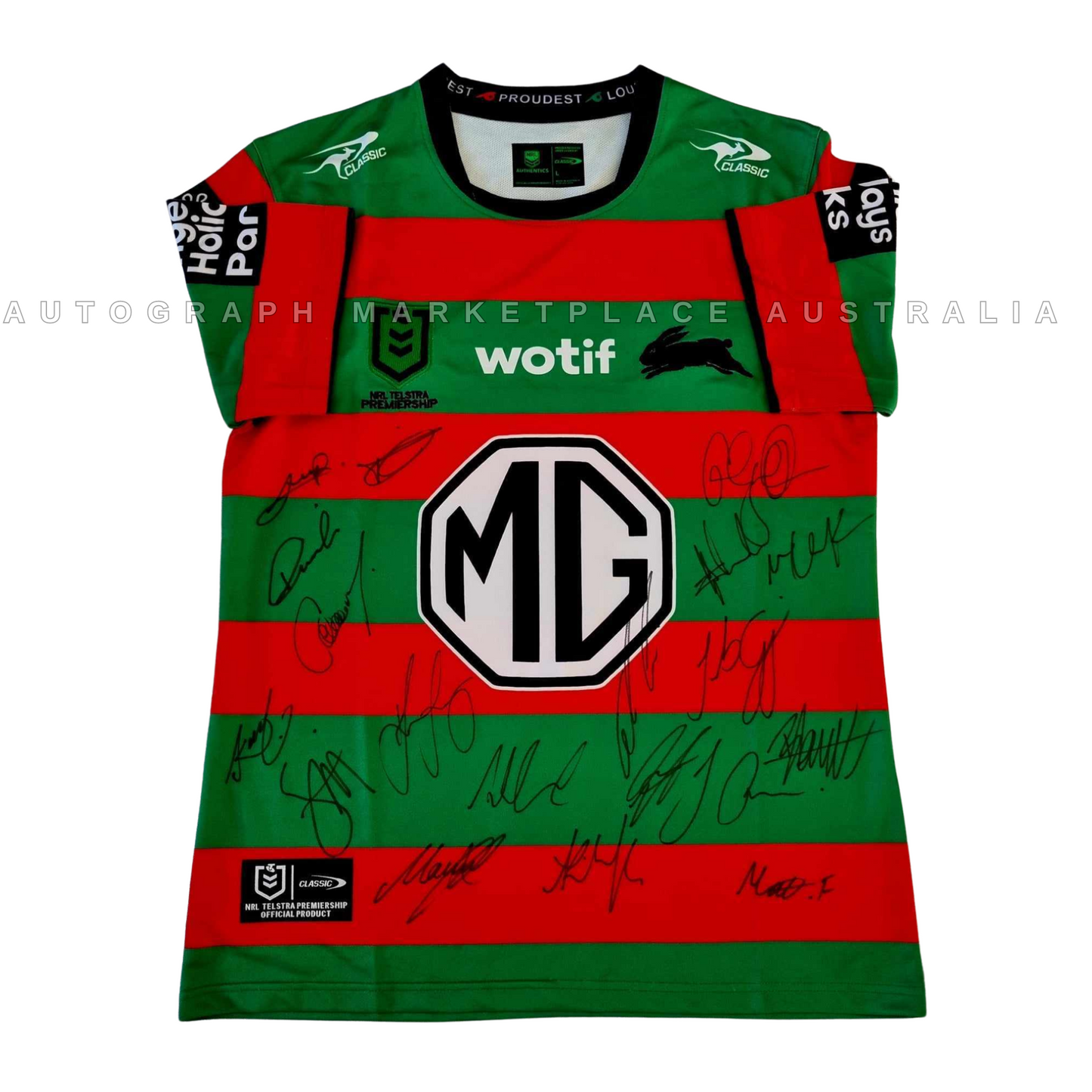 2024 SOUTH SYDNEY RABBITOHS SIGNED HOME NRL JERSEY