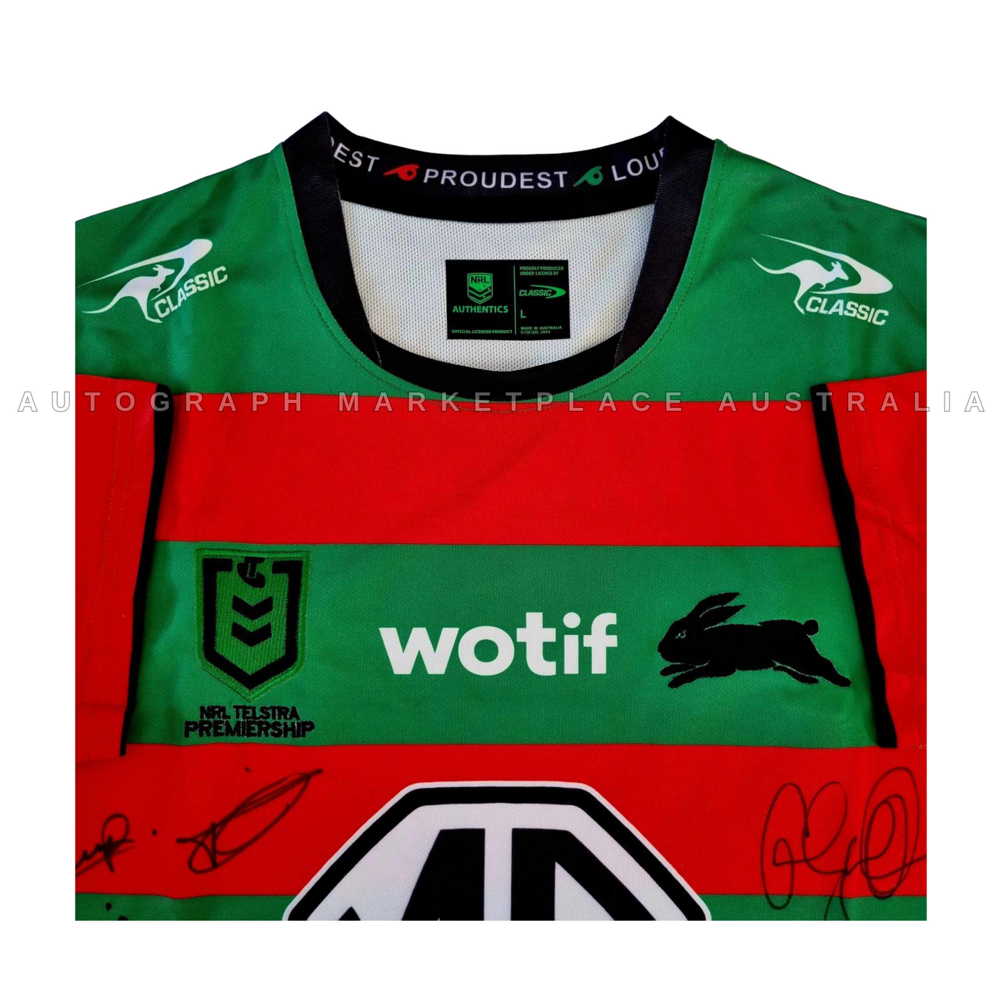 2024 SOUTH SYDNEY RABBITOHS SIGNED HOME NRL JERSEY