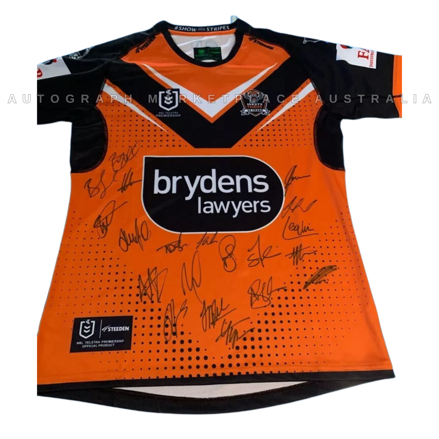 Wests Tigers Signed 2024 NRL Rugby League Jersey