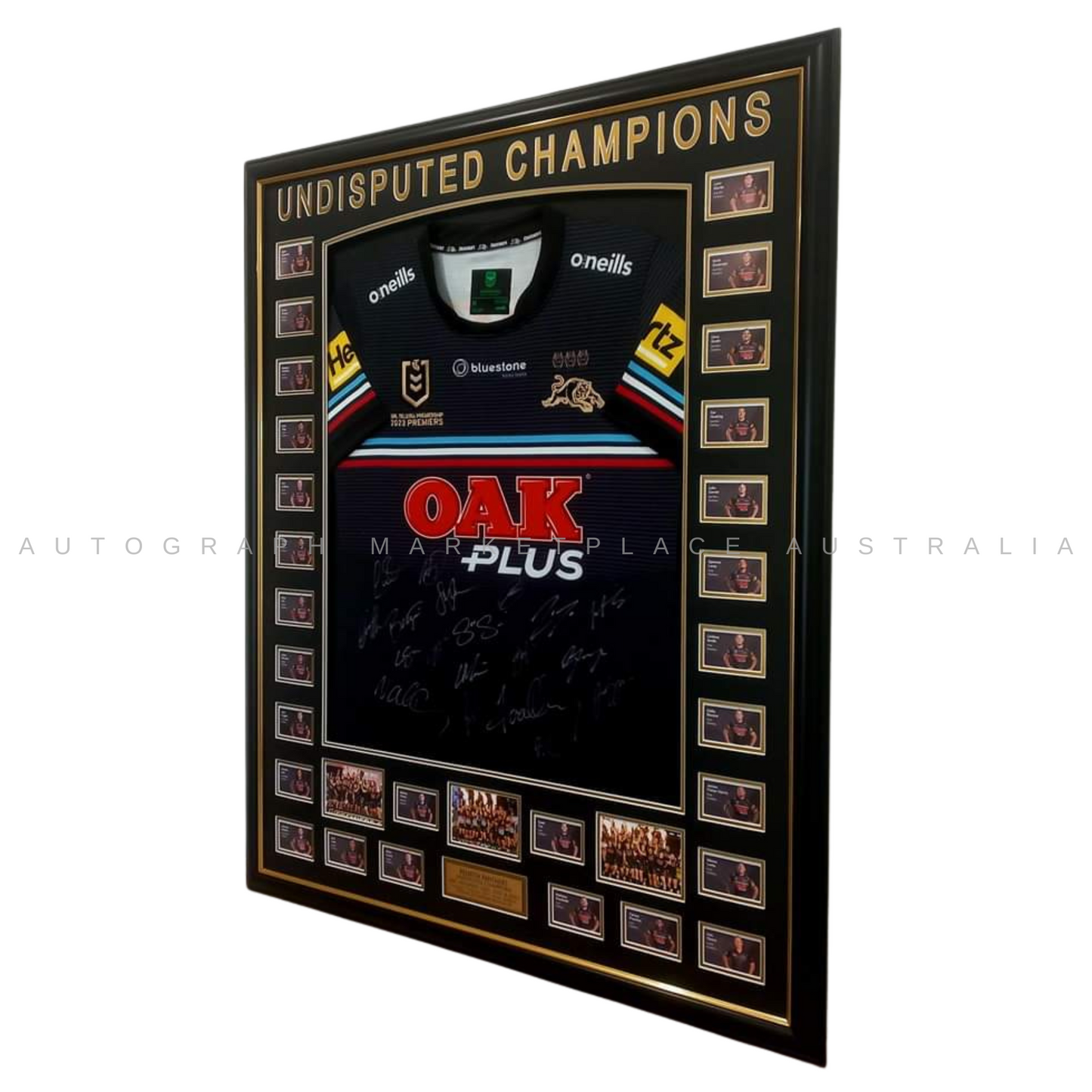 Penrith Panthers NRL Rugby League Framed Undisputed Champions Signed Jersey