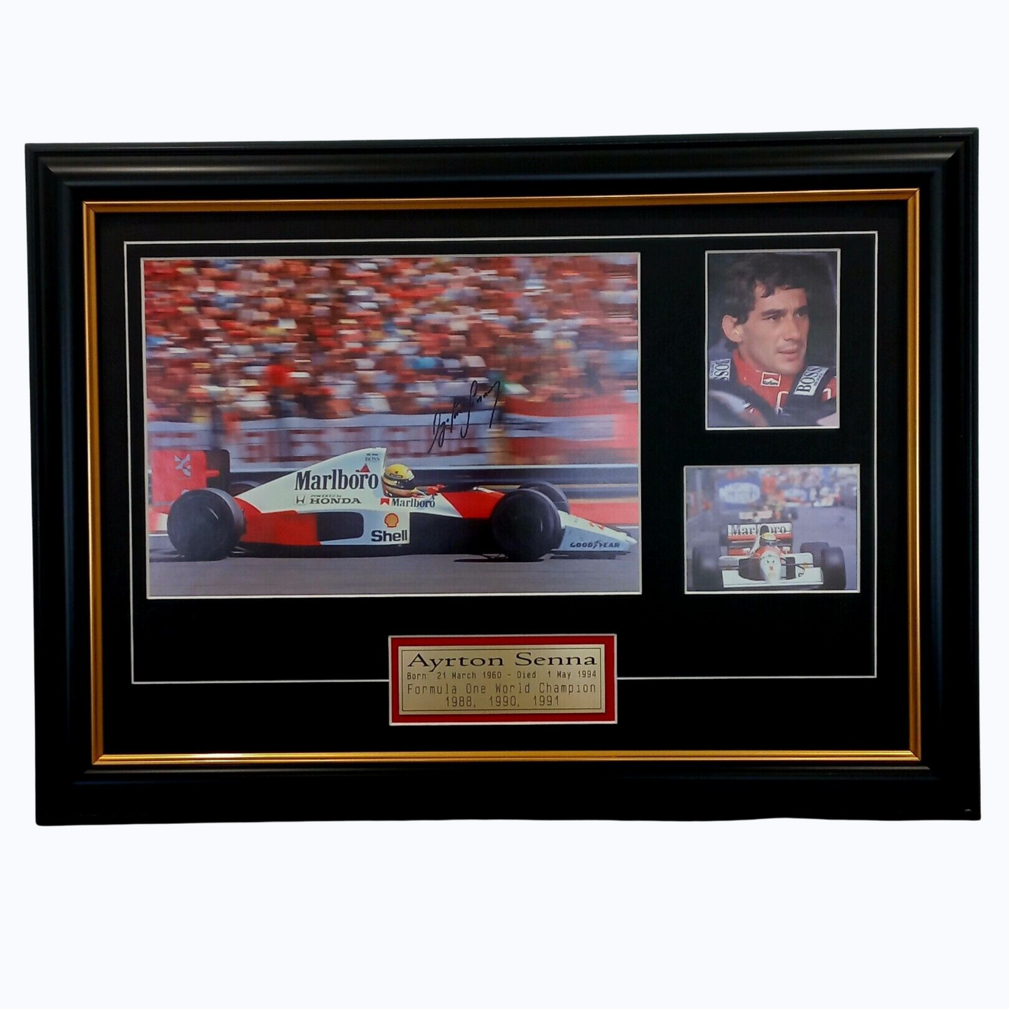 Ayrton Senna Formula 1 Champion Framed Memorabilia