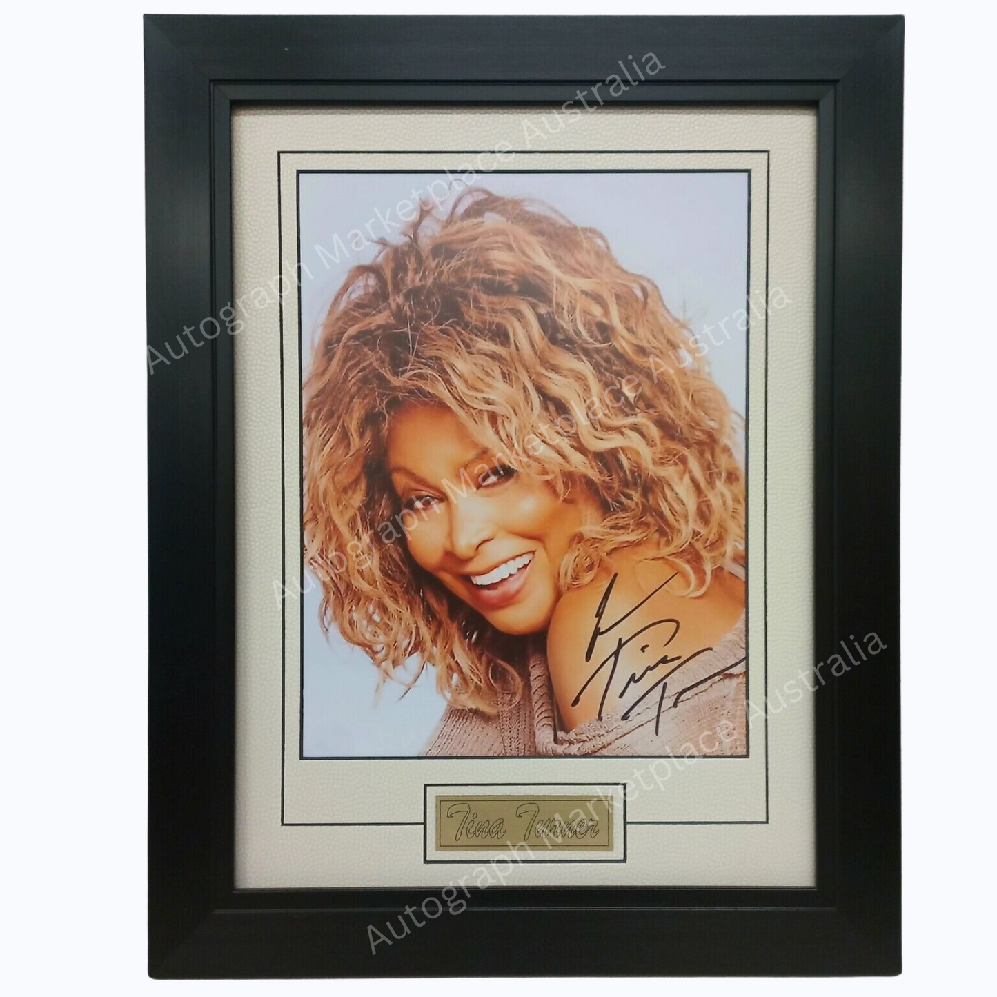 Tina Turner Signed Photo Framed Music Memorabilia