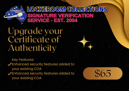 Upgrade a Previously Issued Lockeroom Collections COA