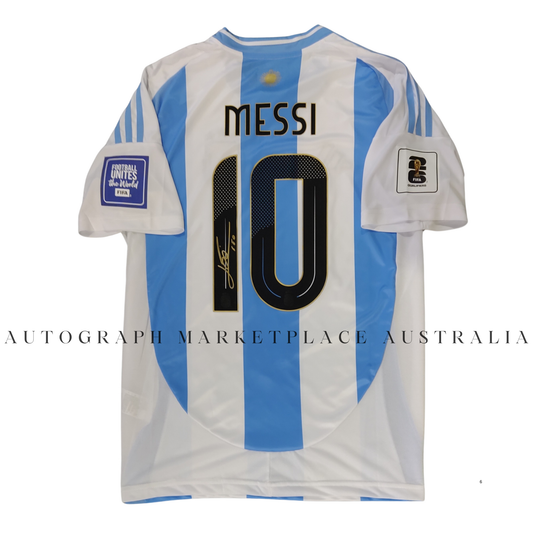 Lionel Messi Argentina Soccer Autographed Signed Jersey with COA - Jersey #10