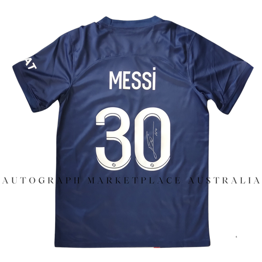 Lionel Messi Autographed 2022/23 PSG Home Jersey #30