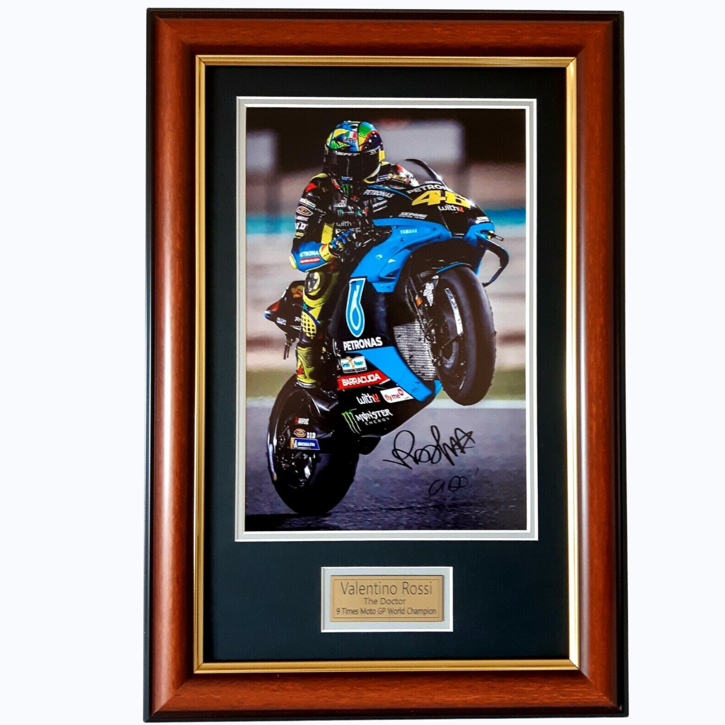 Valentino Rossi The Doctor #46 2021 Moto GP Signed Memorabilia
