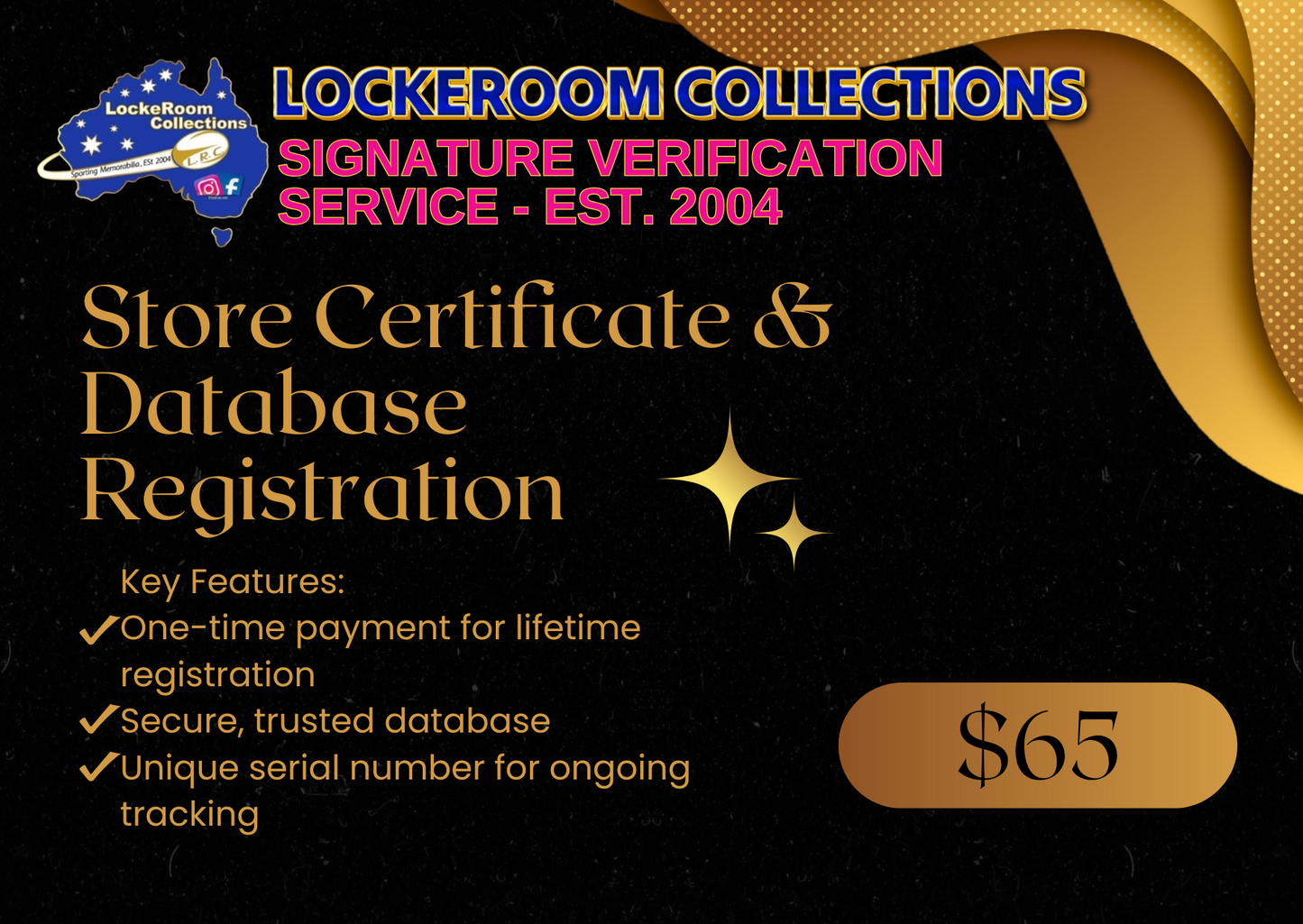 Store Certificate & Database Registration