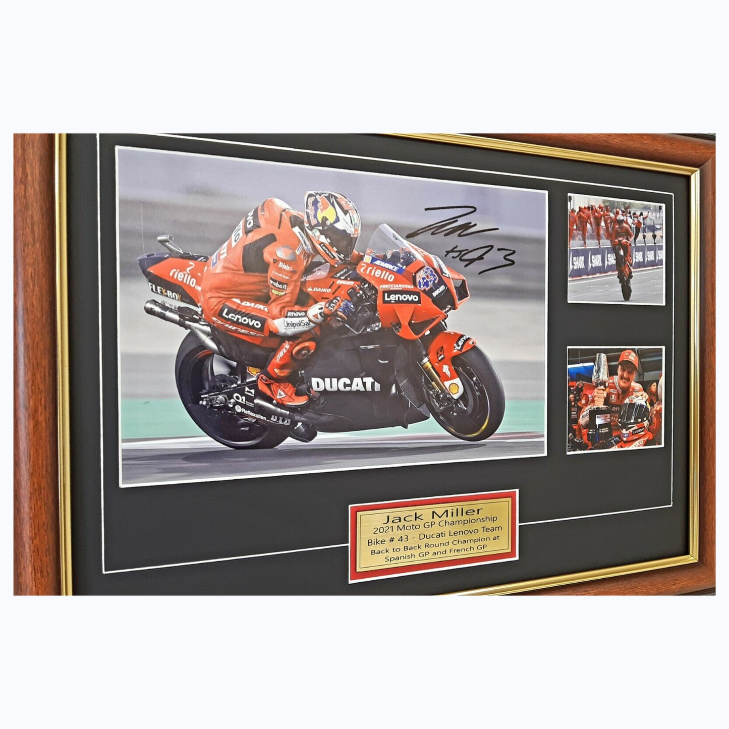 Jack Miller 2021 Moto GP Signed Framed Memorabilia Bike 43