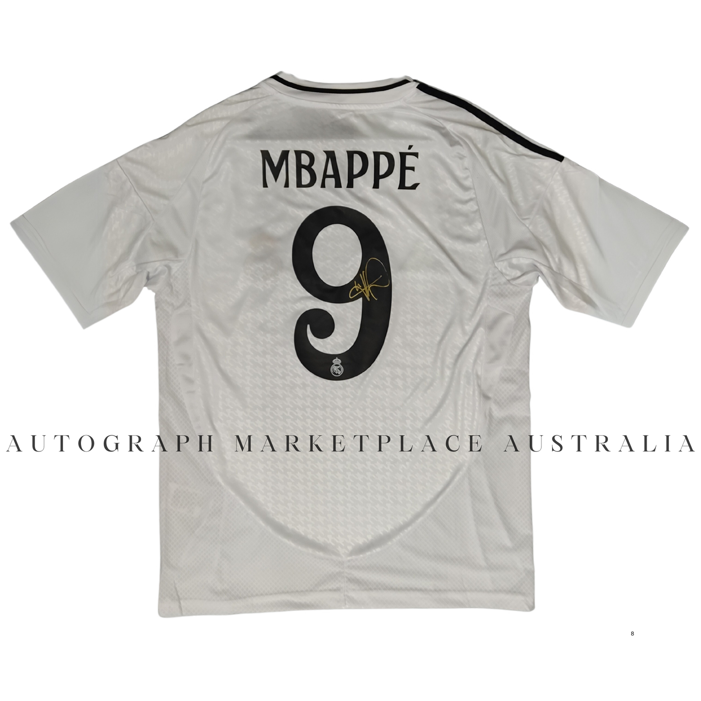 Kylian Mbappé 2024 Real Madrid Autographed Shirt with COA - Soccer Memorabilia