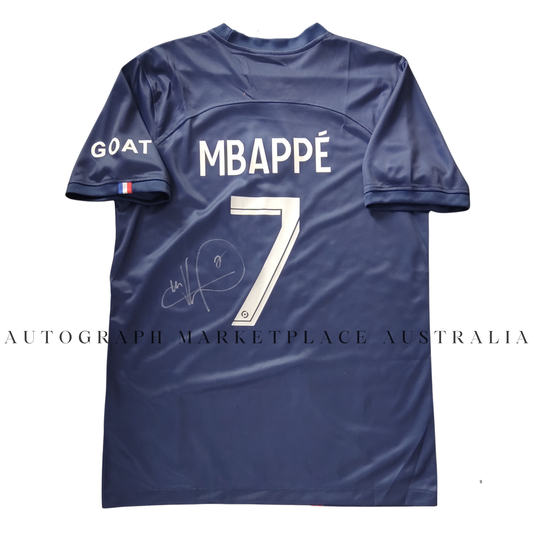 Kylian Mbappe Signed Paris St-Germain Nike Pro Style Soccer Jersey with COA