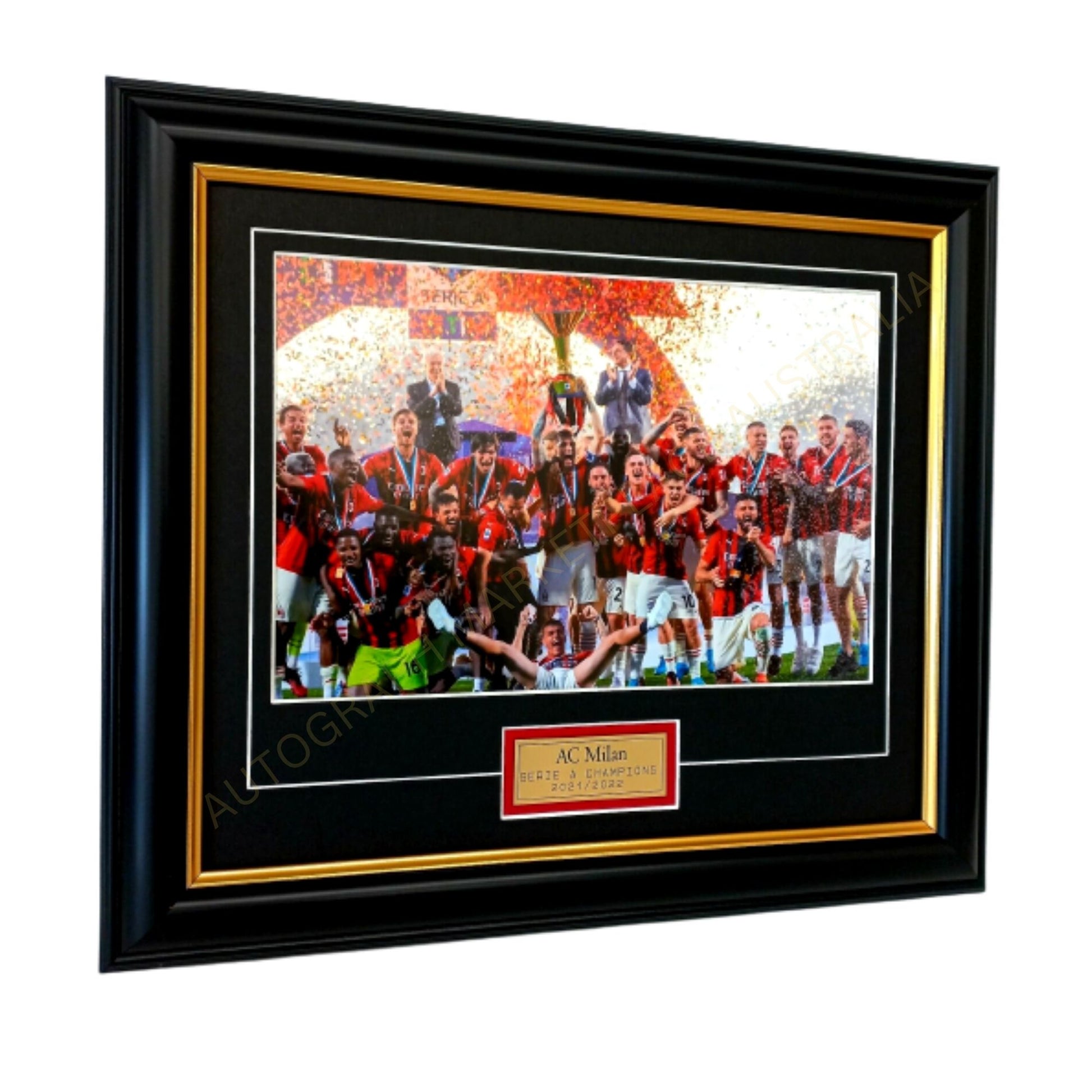 AC Milan Serie A Champions Celebration Framed Photo - Italian Champions