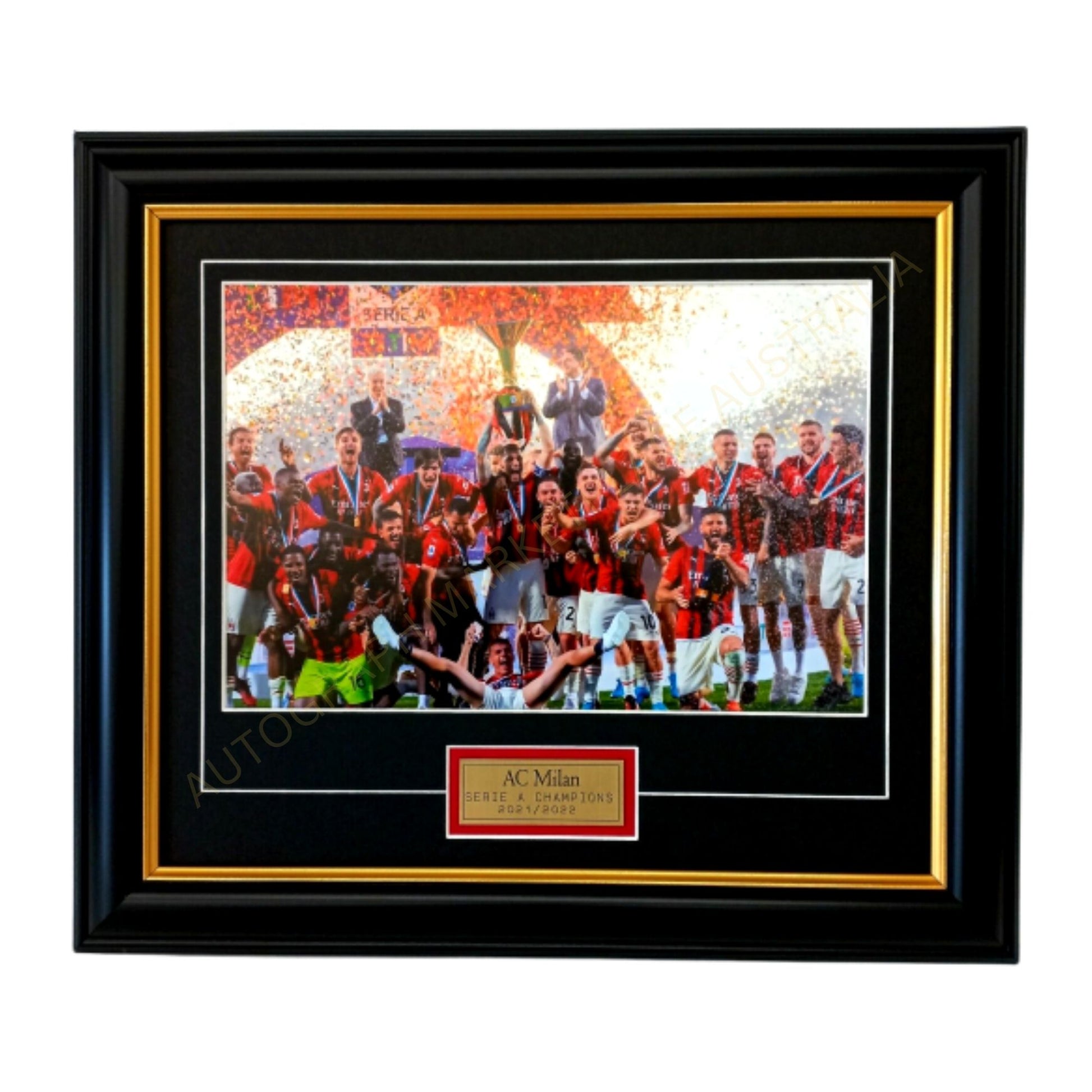 AC Milan Serie A Champions Celebration Framed Photo - Italian Champions