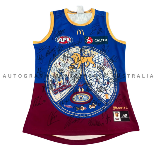 Brisbane Lions Signed Indigenous 2024 AFL Jumper – Limited Edition Collectible