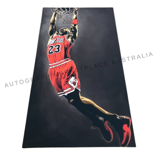 Brand New Michael Jordan NBA Basketball Framed Canvas - Chicago Bulls Edition