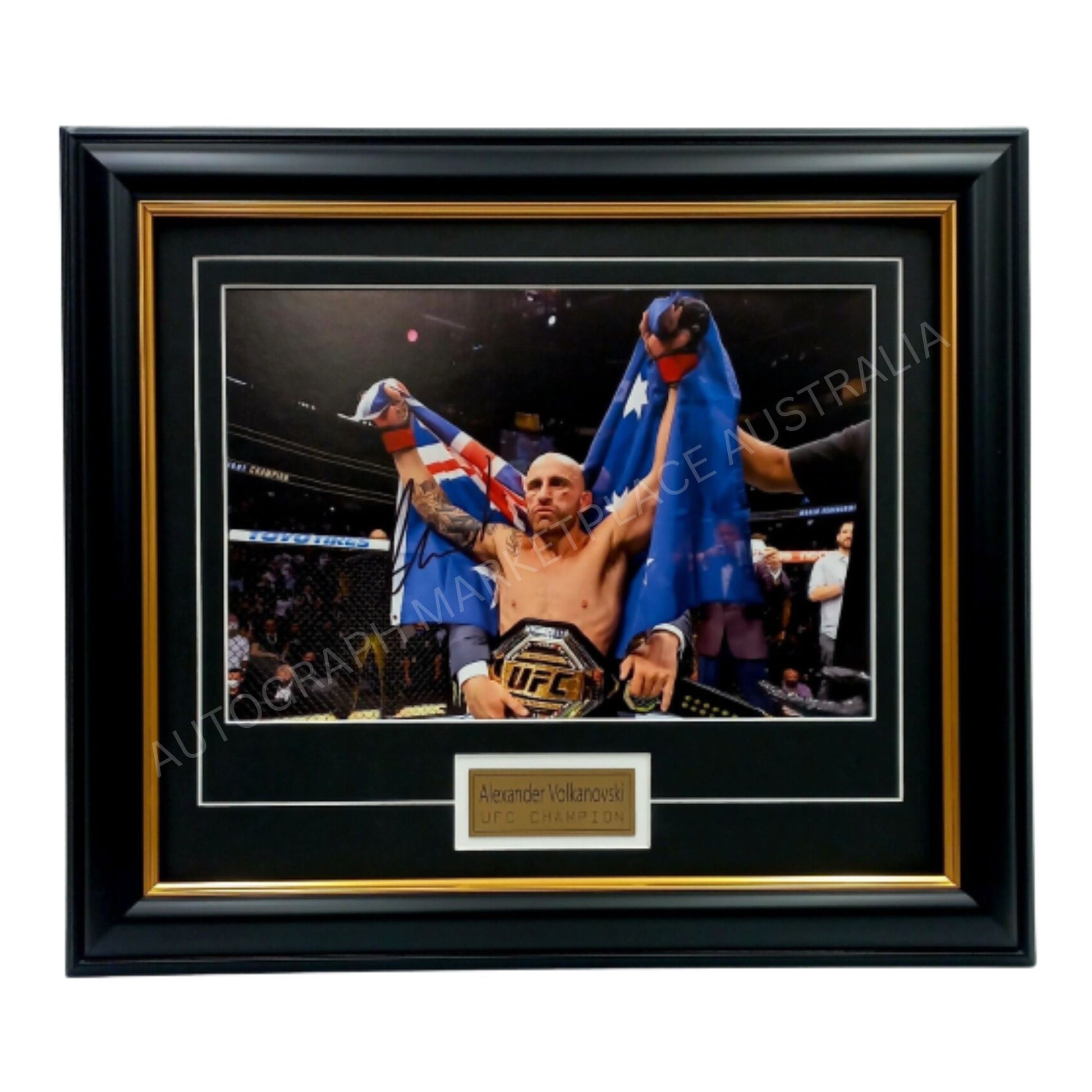  Framed Photo Memorabilia - UFC Featherweight Champion Alexander Volkanovski