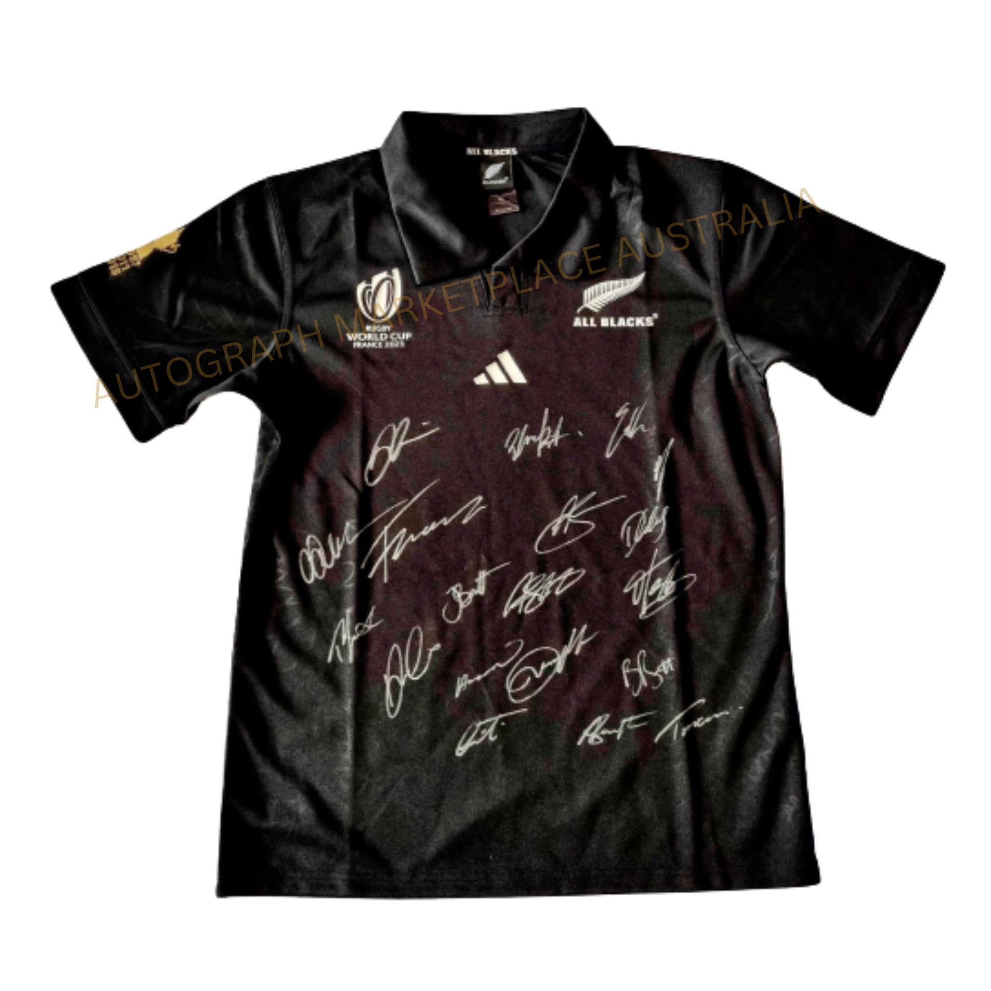 2023 New Zealand All Blacks World Cup Team Signed Rugby Union Jersey