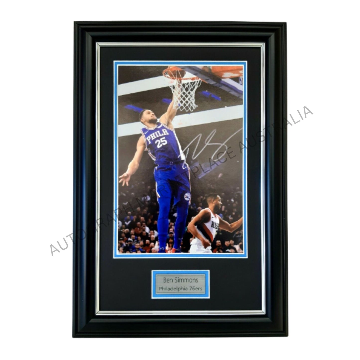 Ben Simmons Philadelphia 76ers Action Photo - Signed Framed Memorabilia