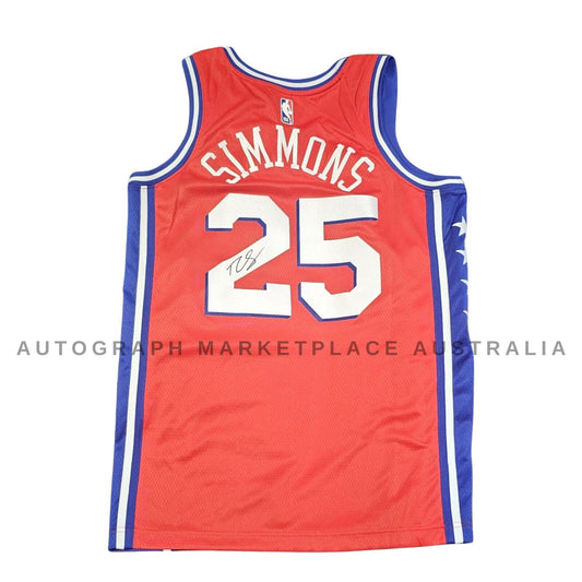 Ben Simmons Signed Philadelphia 76ers NBA Jersey