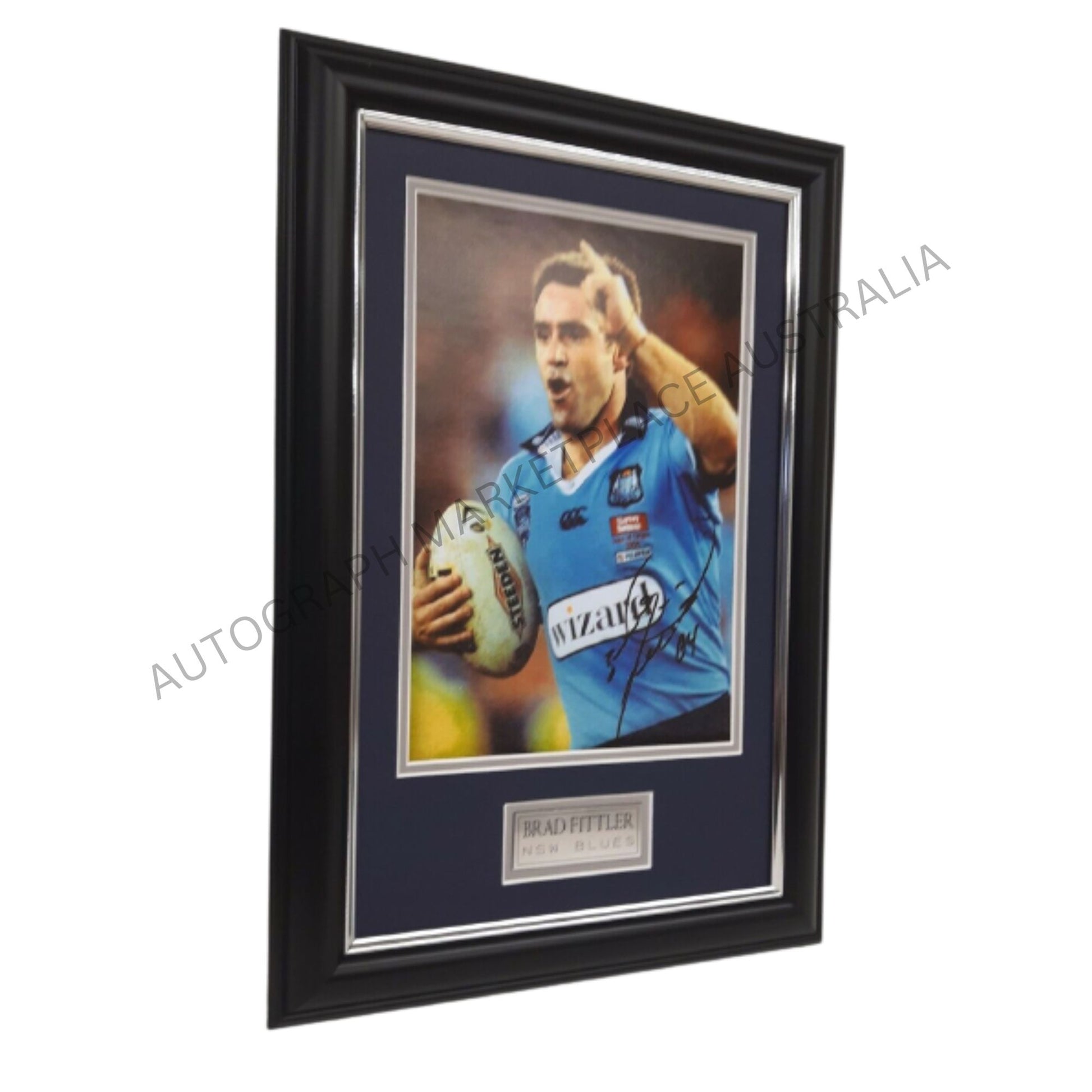 Brad Fittler NSW Blues Legend Signed Action Photo