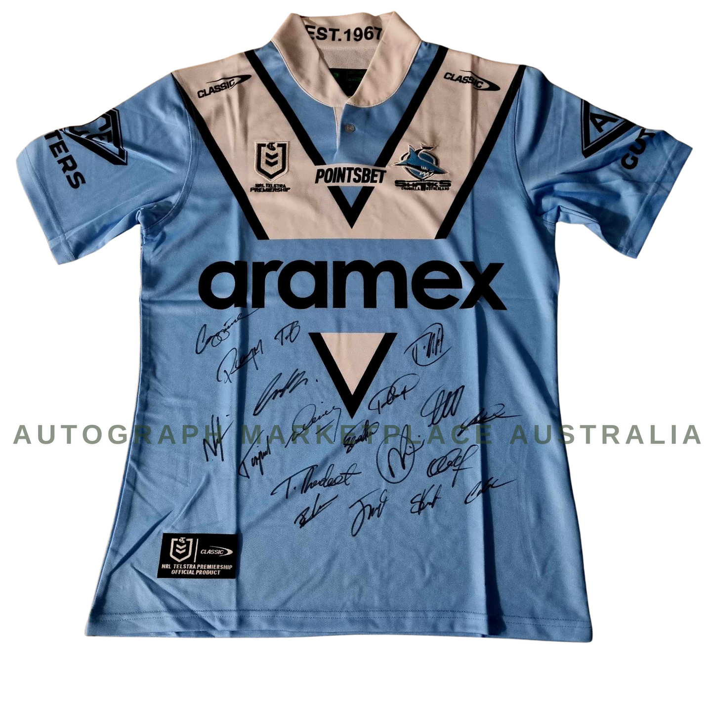 Cronulla Sharks Signed 2023 NRL Heritage Jersey