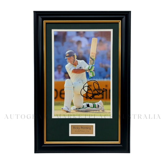 Ricky Ponting Signed Framed Cricket Australia Memorabilia