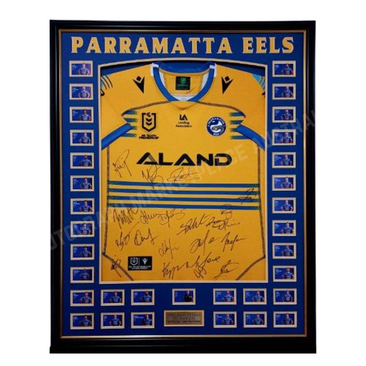 2023 Parramatta Eels Signed NRL Framed Jersey - Rugby League Memorabilia