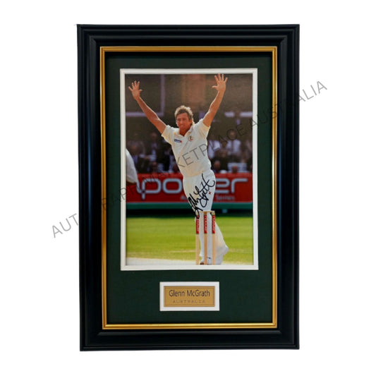 Glenn McGrath Signed Framed Cricket Australia Memorabilia