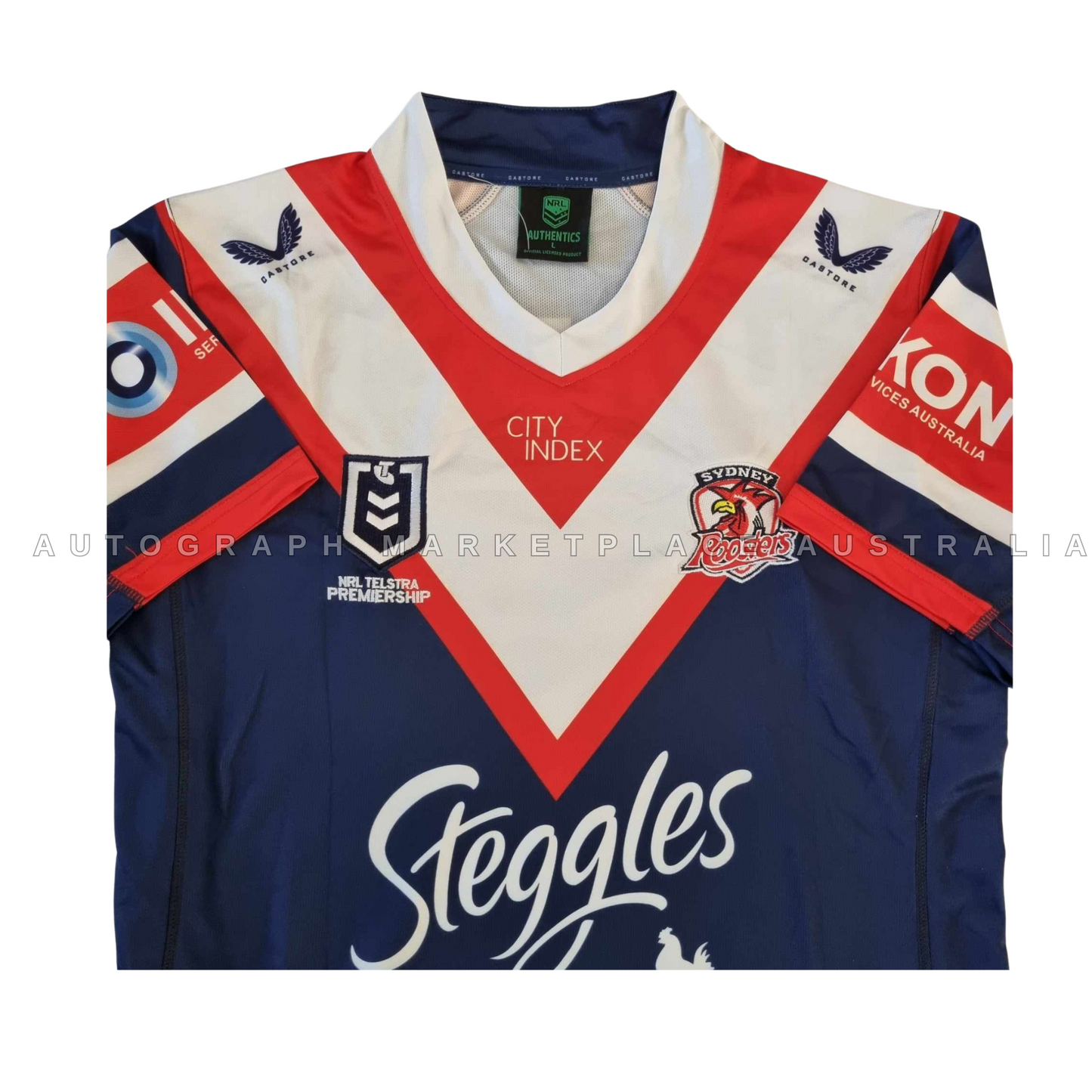 2024 Joseph Manu Signed Sydney Roosters Home Jersey | Authentic NRL Memorabilia