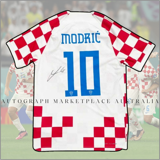 SIGNED LUKA MODRIC SHIRT – CROATIA ICON AUTOGRAPH