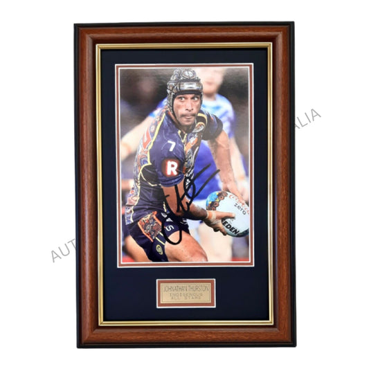 Johnathan Thurston Signed Action Photo Framed Memorabilia