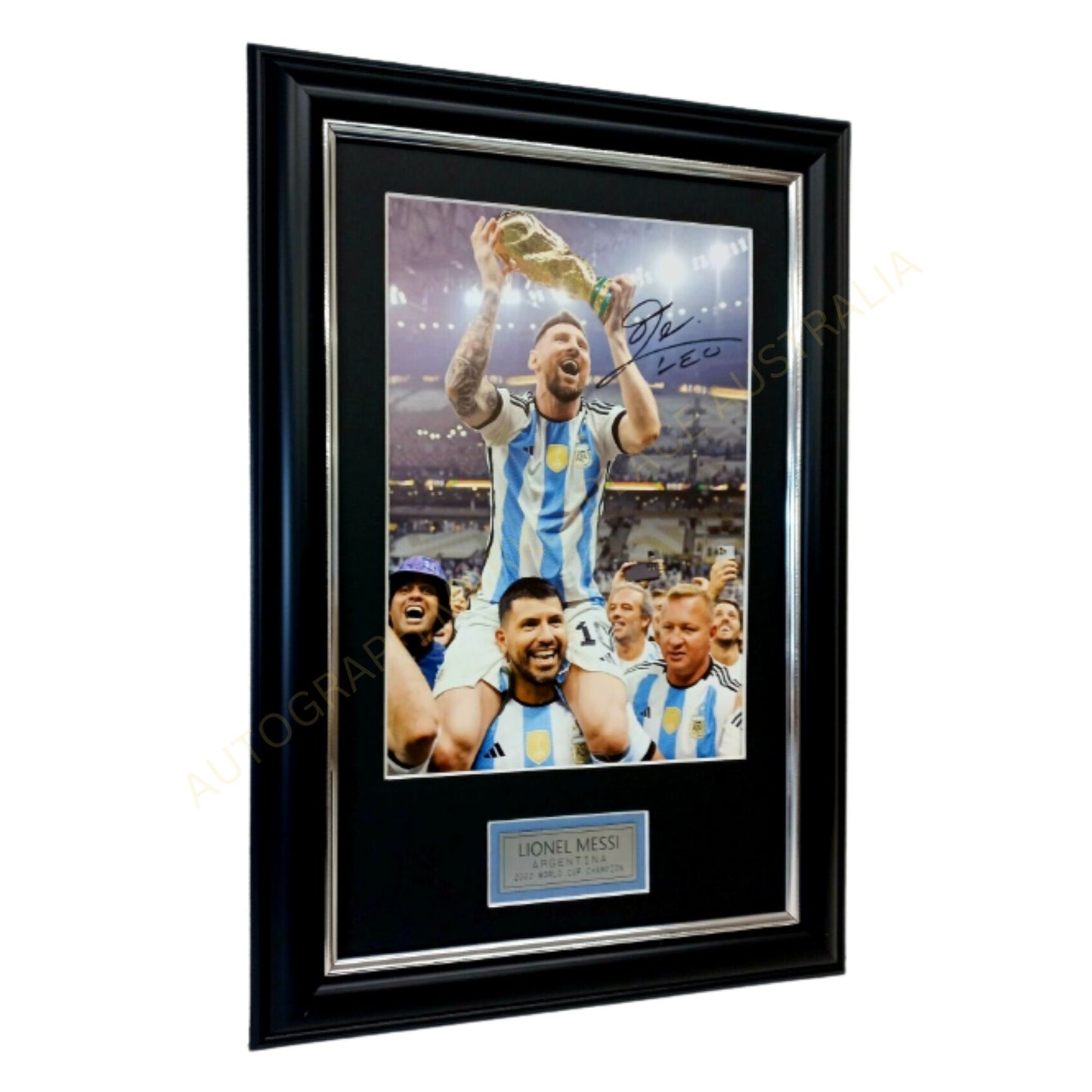 Leo Messi Argentina World & Copa America Champion Signed Framed Memorabilia