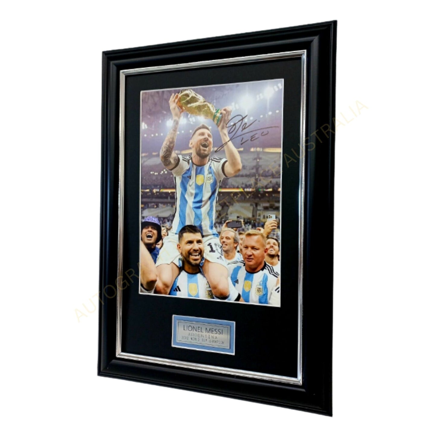 Leo Messi Argentina World & Copa America Champion Signed Framed Memorabilia