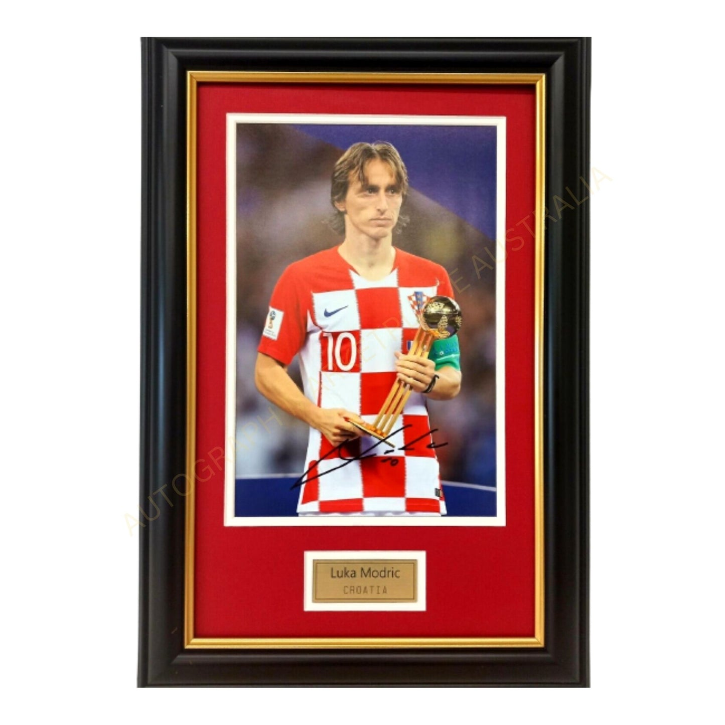 Luca Modric Croatia Signed Framed Photo Print Soccer Memorabilia