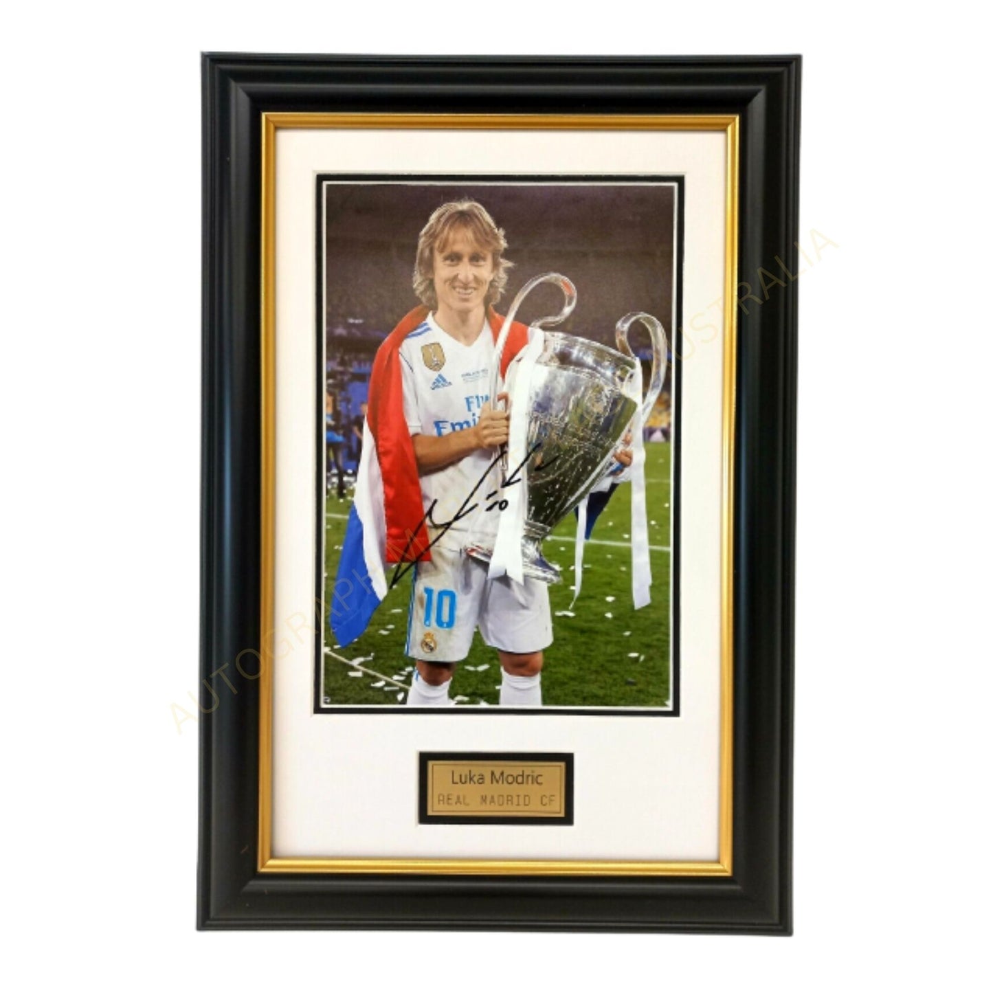 Luca Modric Real Madrid CF Signed Framed Photo Print Soccer Memorabilia