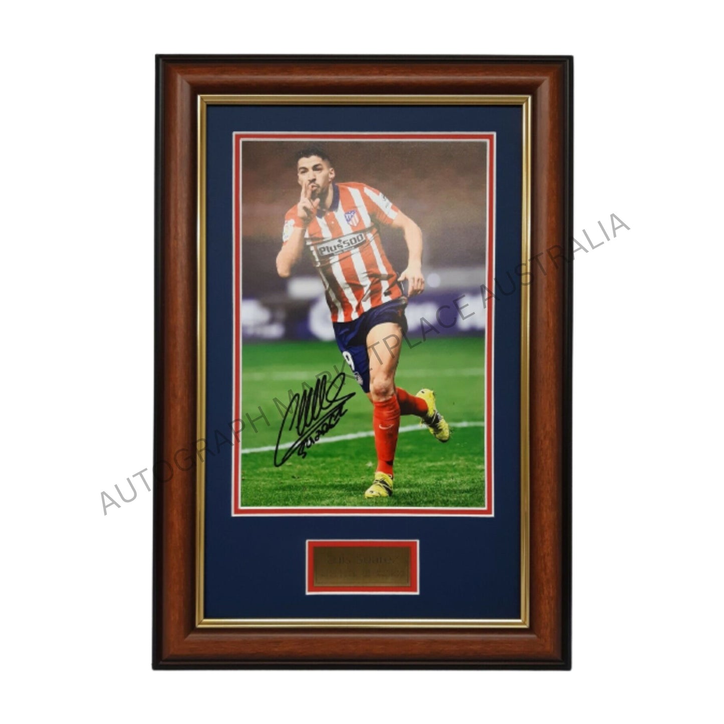 Luis Suarez Signed Framed La Liga Champions Memorabilia Atletico de Madrid