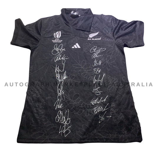 New Zealand All Blacks Signed 2023 Rugby World Cup Jersey