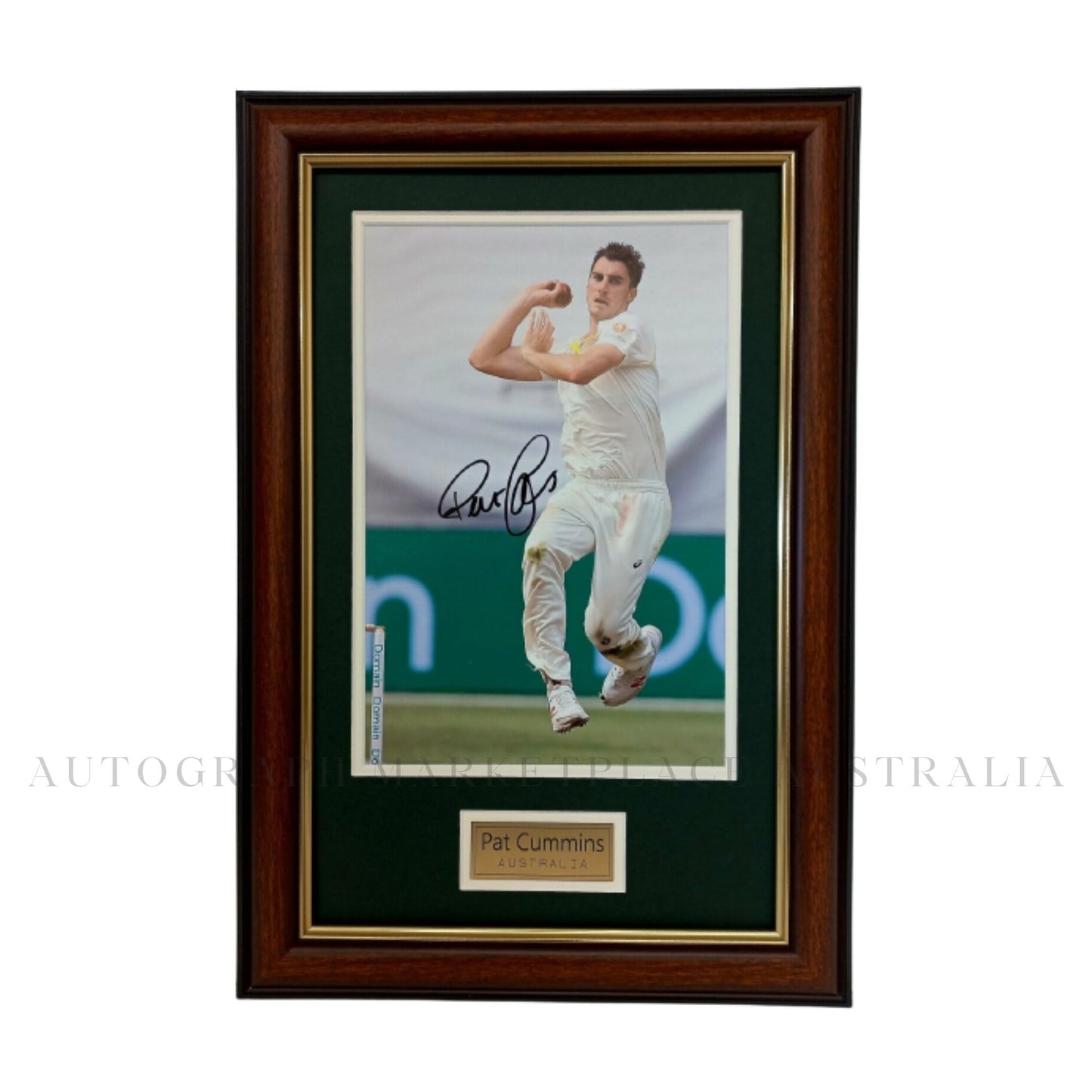 Exclusive Pat Cummins Autographed Cricket Australia Memorabilia - Limited Edition Framed Collection