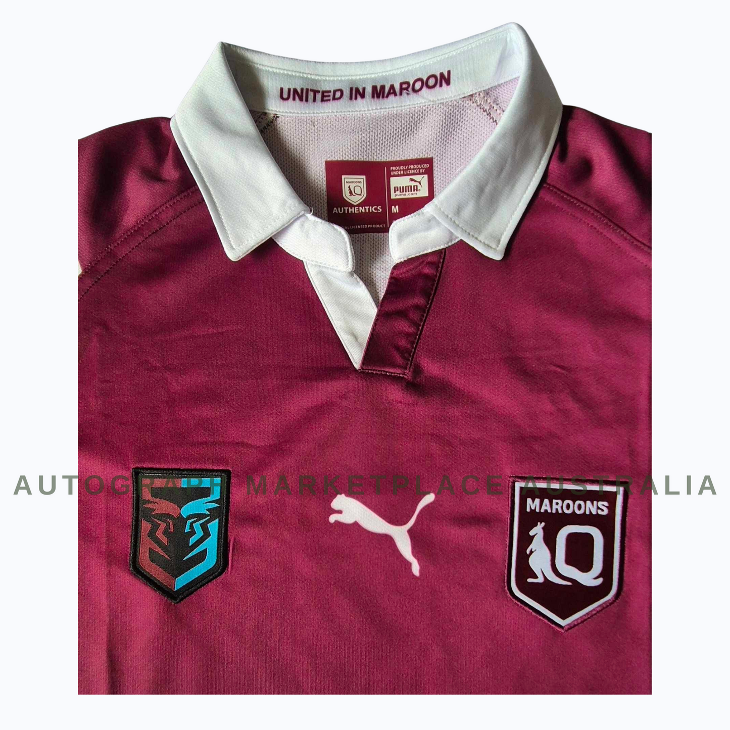 Reece Walsh Personally Signed Queensland State of Origin NRL Jersey Memorabilia