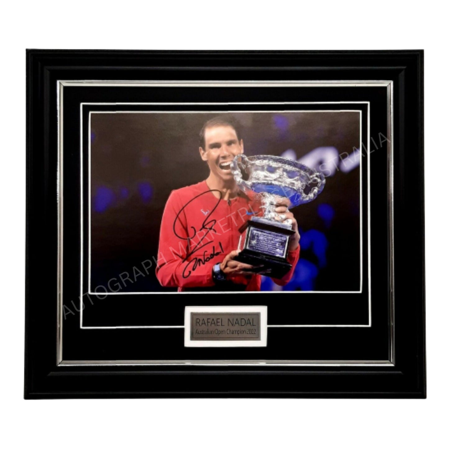 Rafael Nadal Australian Open 2022 Champion Photo Signed Framed Memorabilia