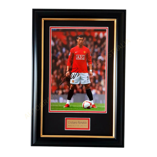  Cristiano Ronaldo Signed Manchester United - Greatest All-Time Goal Scorer Memorabilia
