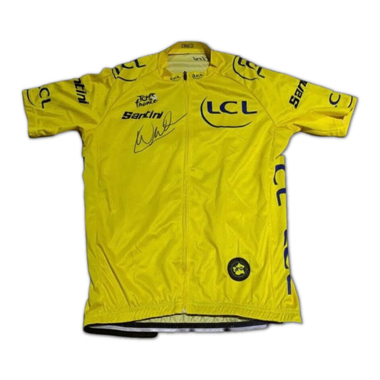 Wout van Aert signed 2022 Tour de France yellow Cycling Jersey