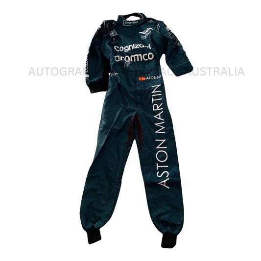 FERNANDO ALONSO PERSONALLY SIGNED 2023 F1 ASTON RACING SUIT COA