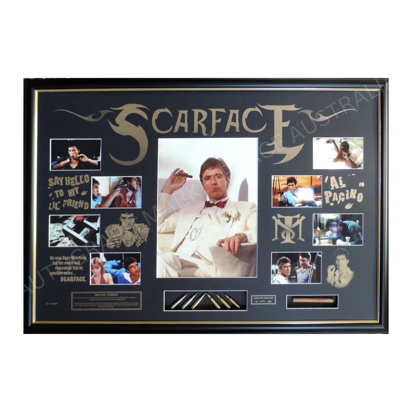 Scarface Signed Framed Memorabilia