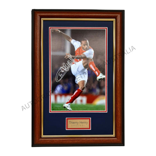 Thierry Henry Action Photo Signed Framed Arsenal Memorabilia Framed