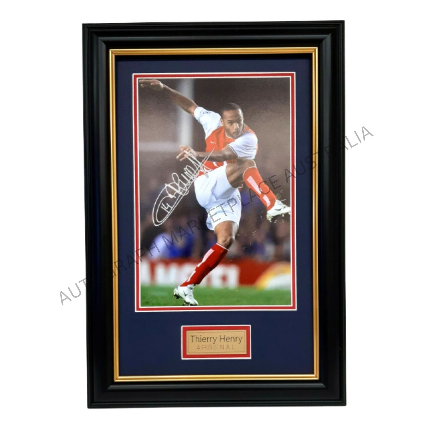 Thierry Henry Action Photo Signed Framed Arsenal Memorabilia Framed