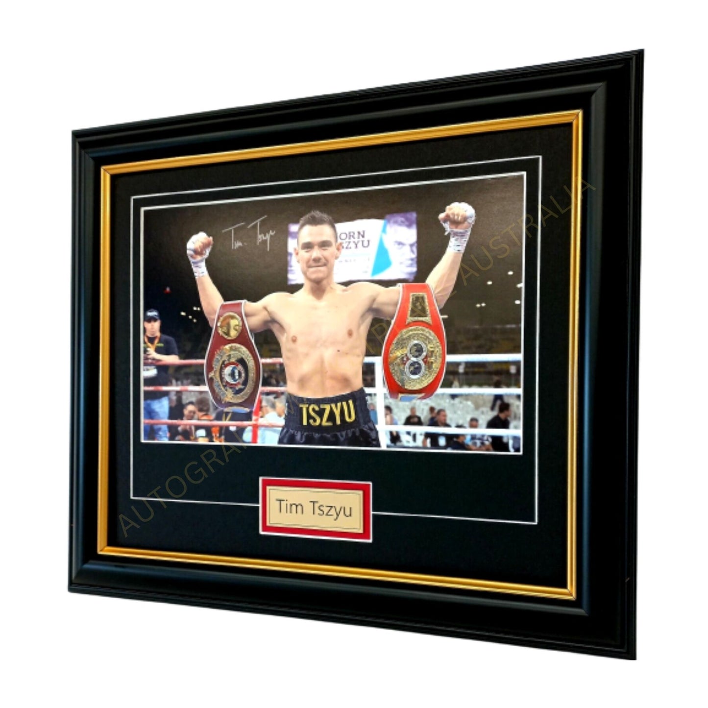 Tim Tszyu Aussie Boxing Champion Signed Photo Boxing Memorabilia Framed